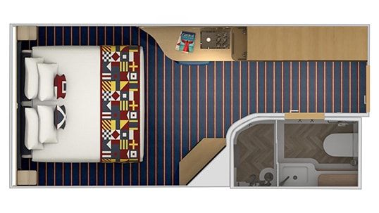 Carnival Celebration Family Harbor Interior Stateroom Floor Plan