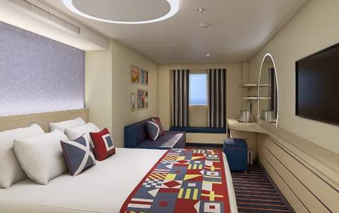 Carnival Jubilee Family Harbor Ocean View - Accessible (FE) cabin