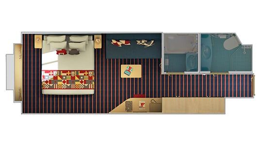 Carnival Horizon Family Harbor Deluxe Ocean View Stateroom