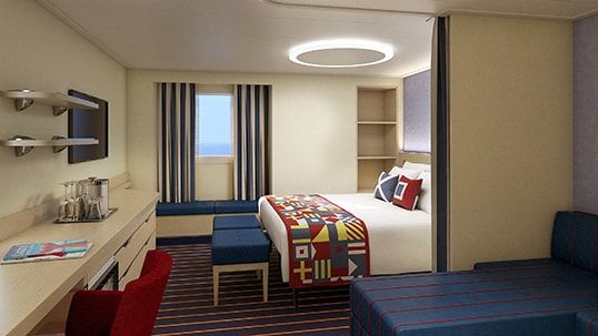 Carnival Celebration Family Harbor  Ocean View Suite