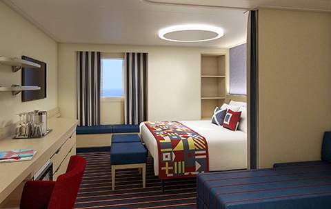 Carnival Celebration Family Harbor Ocean View Suite (FP) cabin