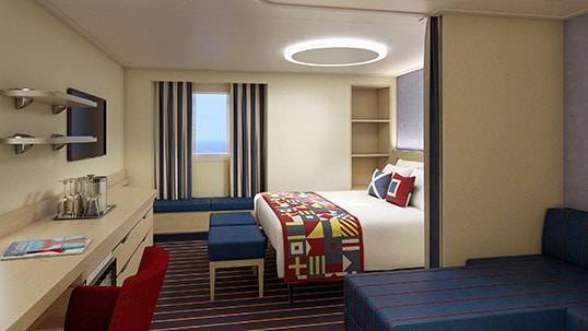 Carnival Celebration Family Harbor Ocean View Suite