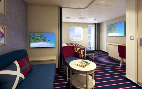 Carnival Panorama Family Harbor Suite (FS) cabin, photo 2 of 2