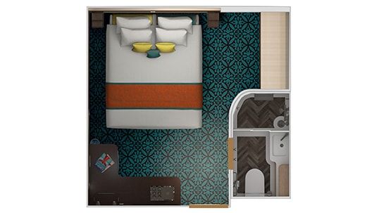 Carnival Celebration Havana Interior Stateroom Floor Plan