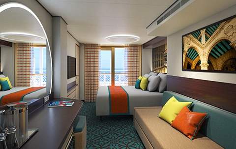 Carnival Jubilee Havana Cabana - Accessible (HE) cabin Carnival Jubilee Havana Cabana - Accessible (HE) cabin
