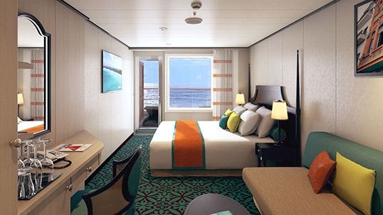Carnival Vista Havana Aft-View Extended Balcony Stateroom
