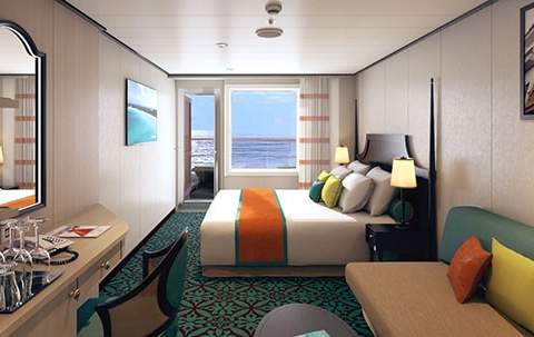 Carnival Horizon Havana Aft-View Extended Balcony - Accessible (HI) cabin Carnival Horizon Havana Aft-View Extended Balcony - Accessible (HI) cabin