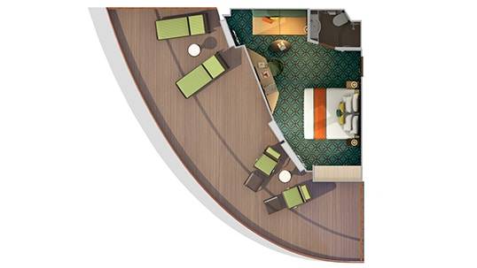 Carnival Vista Havana Premium Vista Balcony Stateroom Floor Plan