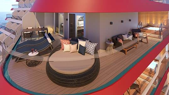 Carnival Celebration Carnival Excel Aft Suite Balcony