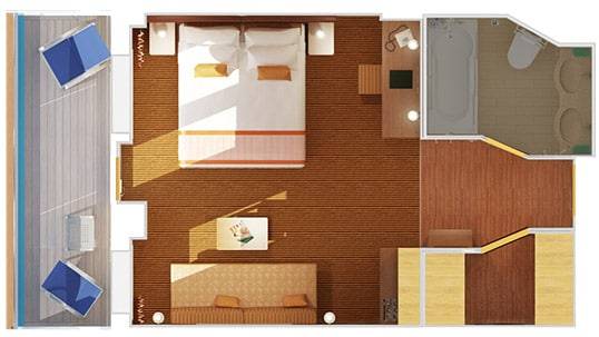 carnival breeze ocean suite floor plan