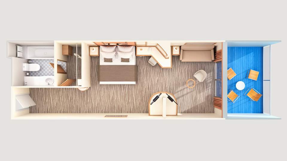 Carnival Encounter Ocean Suite (OS) floor plan Carnival Encounter Ocean Suite (OS) floor plan