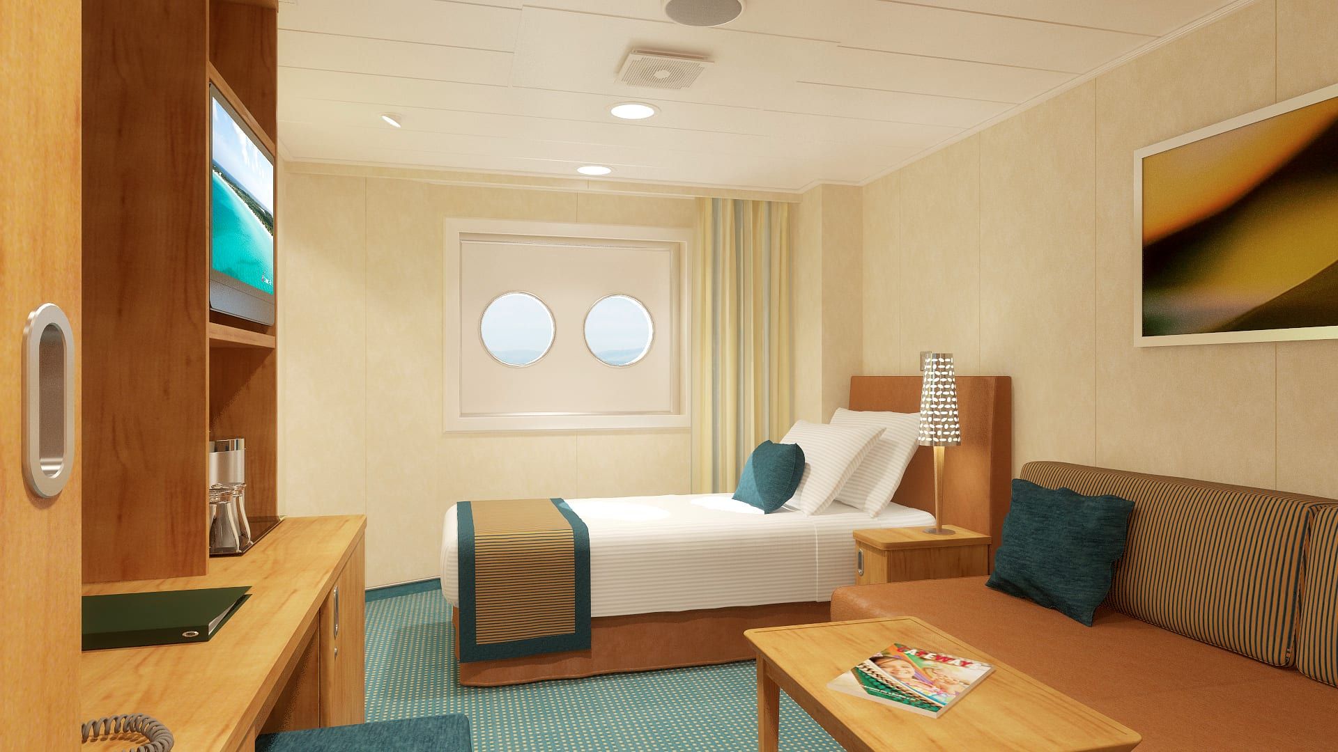 Carnival Breeze Interior Upper/Lower (1A) cabin, photo 1 of 6