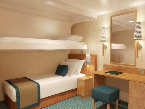 Carnival Breeze Interior Upper/Lower - Accessible (1A) cabin, photo 2 of 2