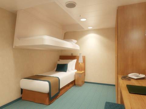 Carnival Breeze Interior Upper/Lower (1A) cabin, photo 3 of 6