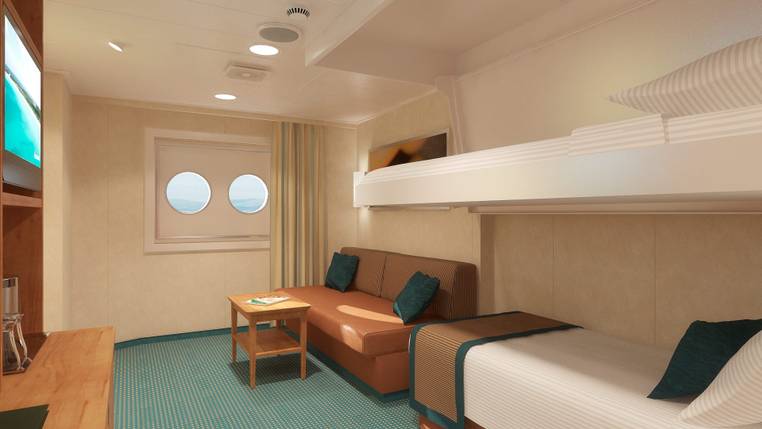 Carnival Breeze Interior Upper/Lower (1A) cabin, photo 4 of 6