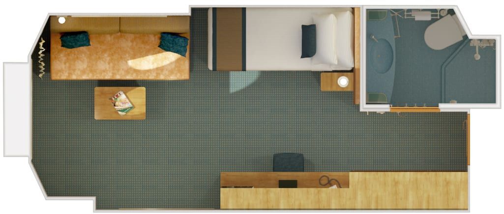 Carnival Breeze Interior Upper/Lower (1A) floor plan, photo 2 of 6