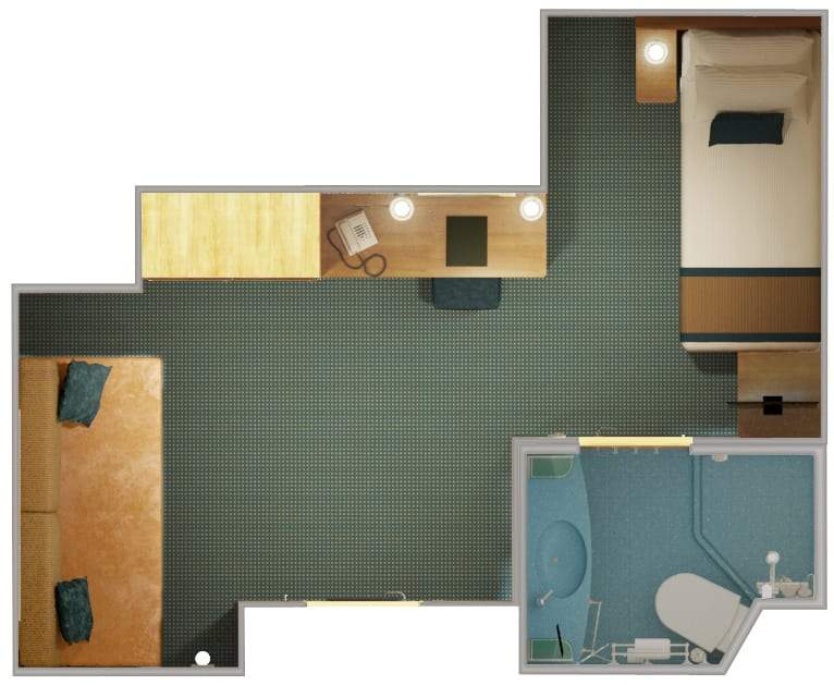 Carnival Breeze Interior Upper/Lower (1A) floor plan, photo 1 of 6 Carnival Breeze Interior Upper/Lower (1A) floor plan, photo 1 of 6