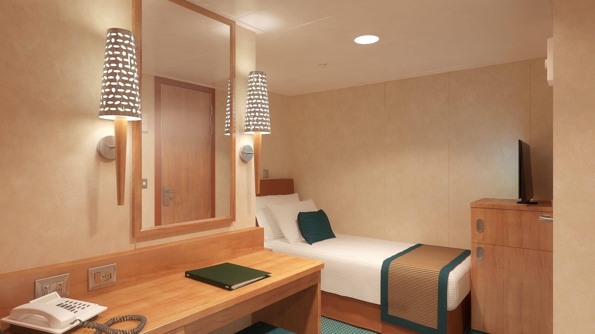 Carnival Breeze Interior Upper/Lower (1A) cabin, photo 5 of 6
