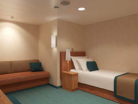 Carnival Breeze Interior Upper/Lower (1A) cabin, photo 6 of 6