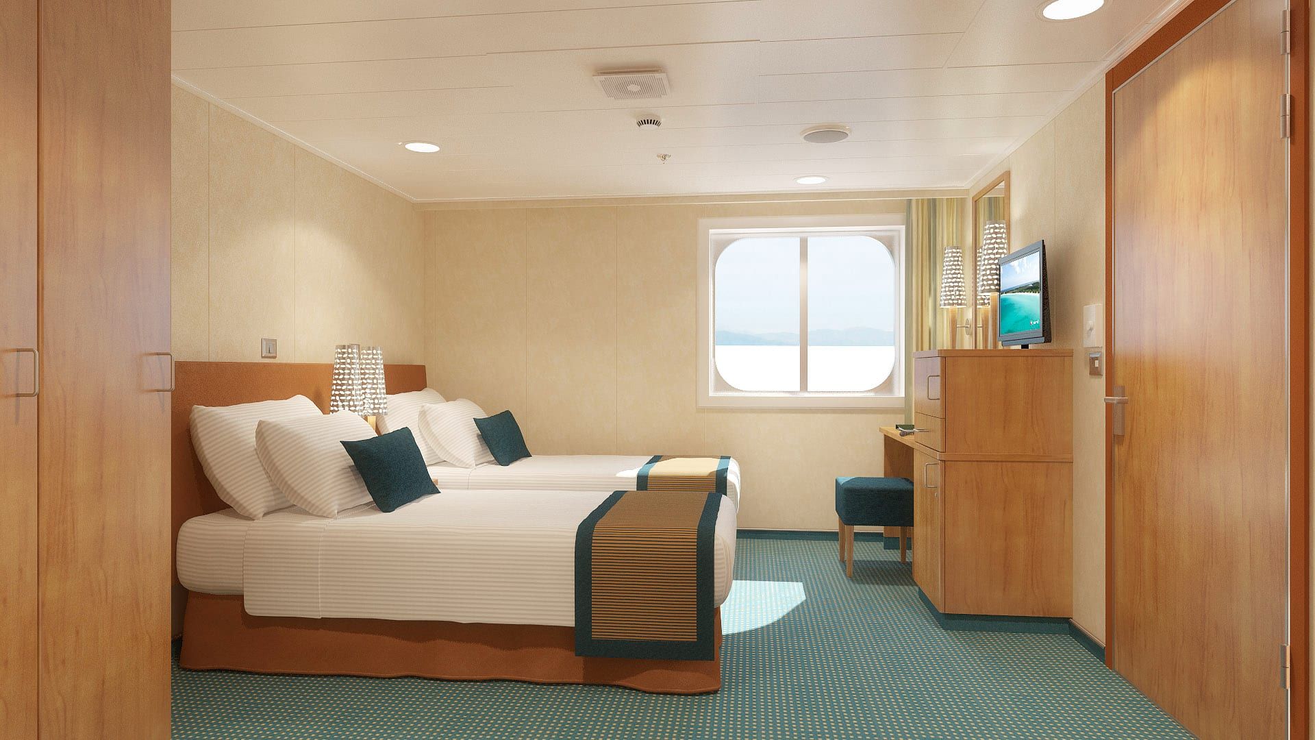Carnival Breeze Interior with Picture Window (Walkway View) - Accessible (4J) cabin, photo 1 of 4