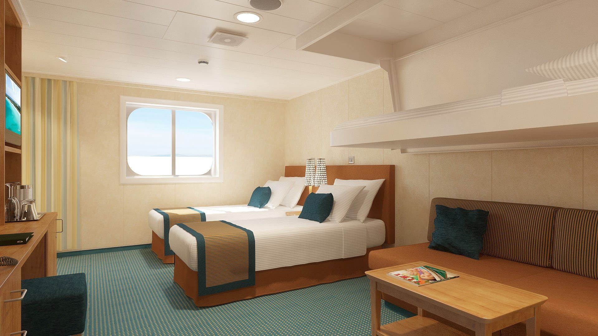 Carnival Breeze Interior with Picture Window (Walkway View) - Accessible (4J) cabin, photo 2 of 4