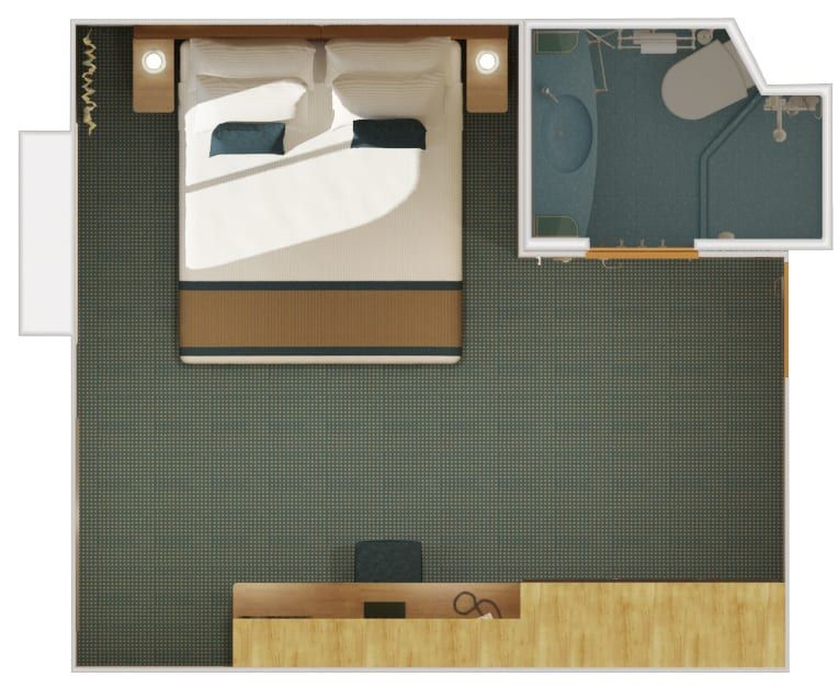 Carnival Breeze Interior with Picture Window (Walkway View) (4J) floor plan, photo 2 of 4