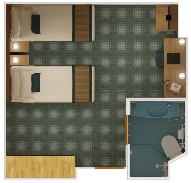 Carnival Breeze Interior (4E) floor plan, photo 2 of 2