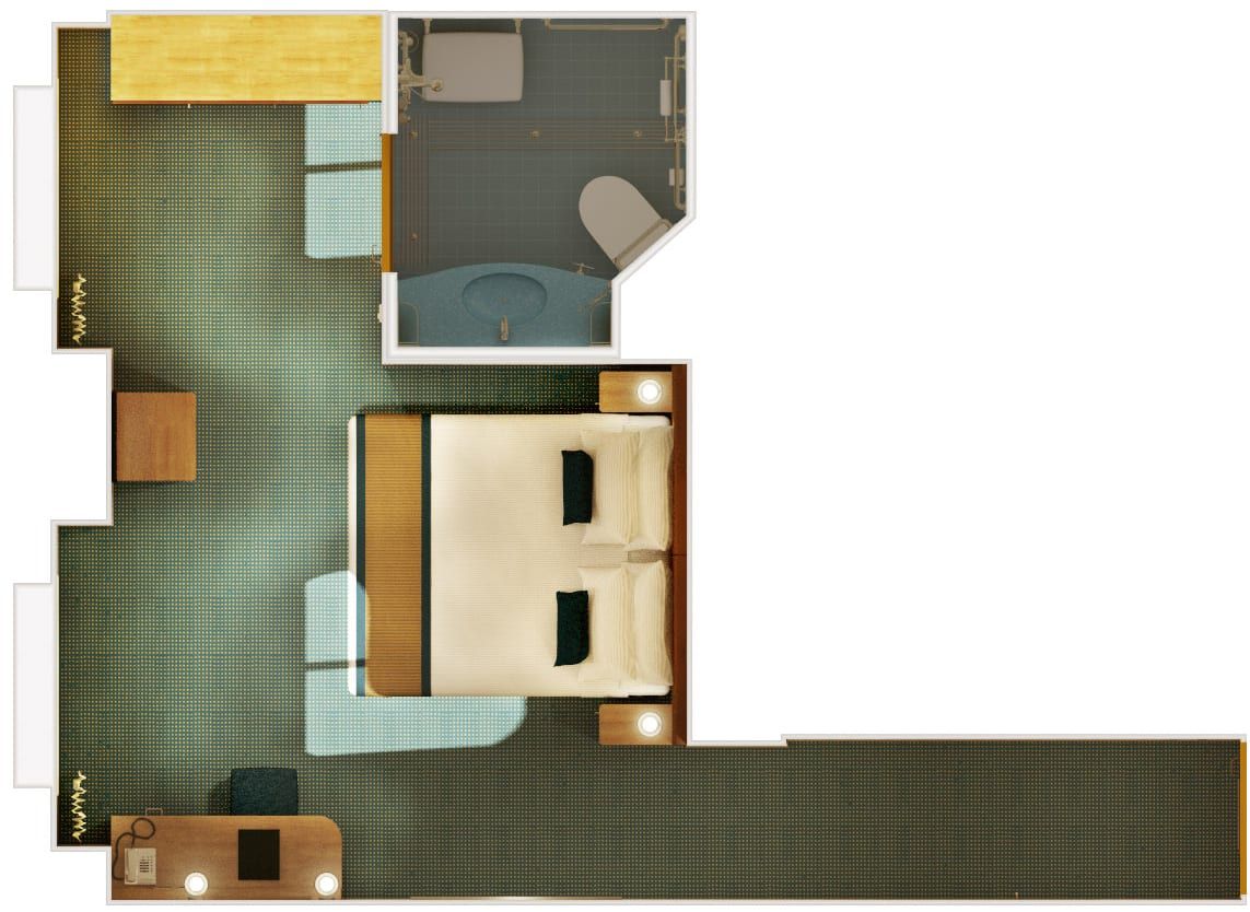 Carnival Breeze Ocean View - Accessible (6A) floor plan