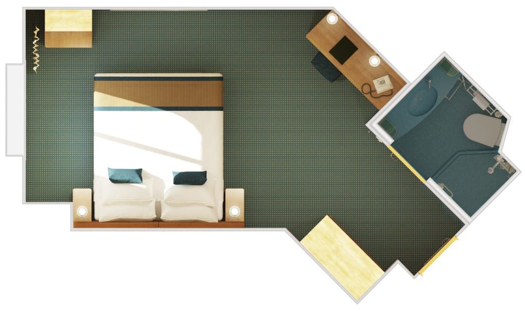 Carnival Breeze Ocean View (6A) floor plan, photo 4 of 7