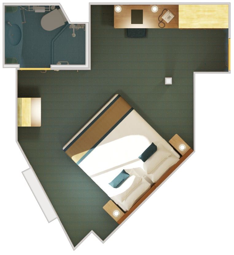 Carnival Breeze Ocean View (6A) floor plan, photo 5 of 7