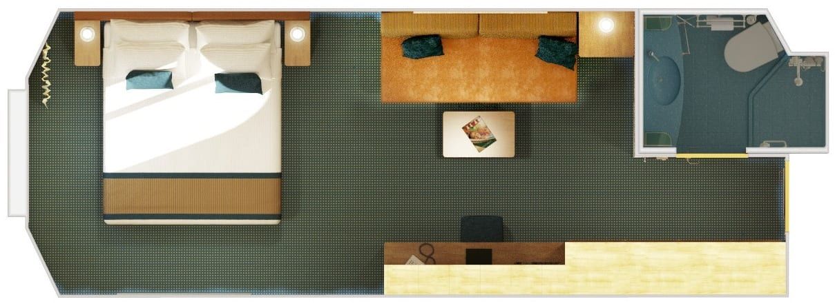Carnival Breeze Ocean View (6A) floor plan, photo 6 of 7