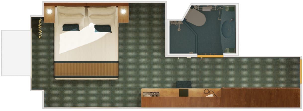 Carnival Breeze Ocean View (6A) floor plan, photo 1 of 7