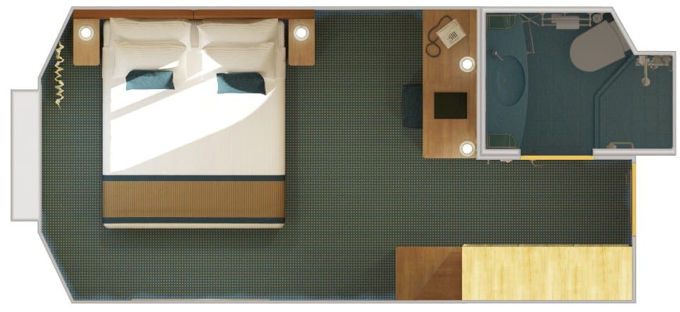 Carnival Breeze Ocean View (6A) floor plan, photo 2 of 7
