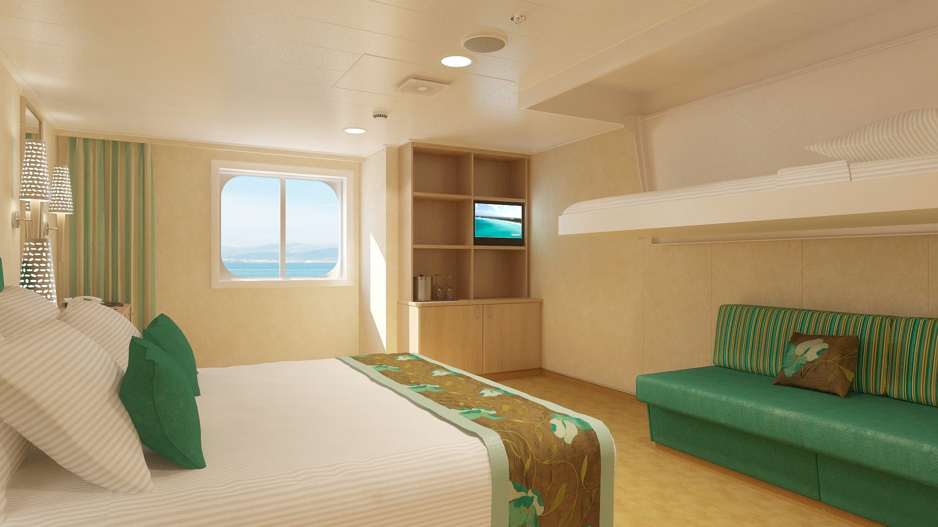 Carnival Breeze Cloud 9 Spa Ocean View (Walkway View) - Accessible (6S) cabin, photo 2 of 3