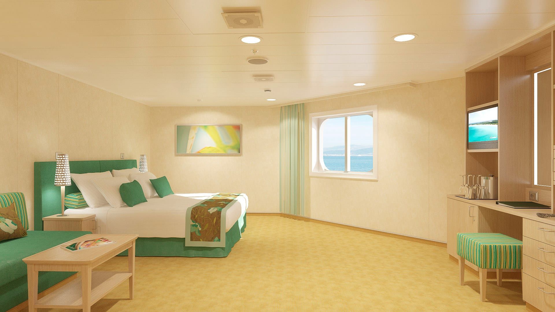 Carnival Breeze Cloud 9 Spa Ocean View (Walkway View) - Accessible (6S) cabin, photo 3 of 3