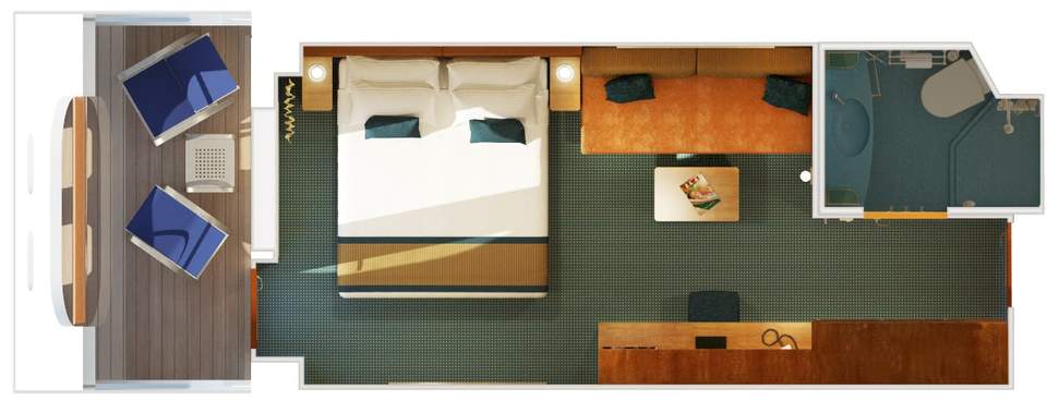 Carnival Breeze Cove Balcony (7C) floor plan Carnival Breeze Cove Balcony (7C) floor plan