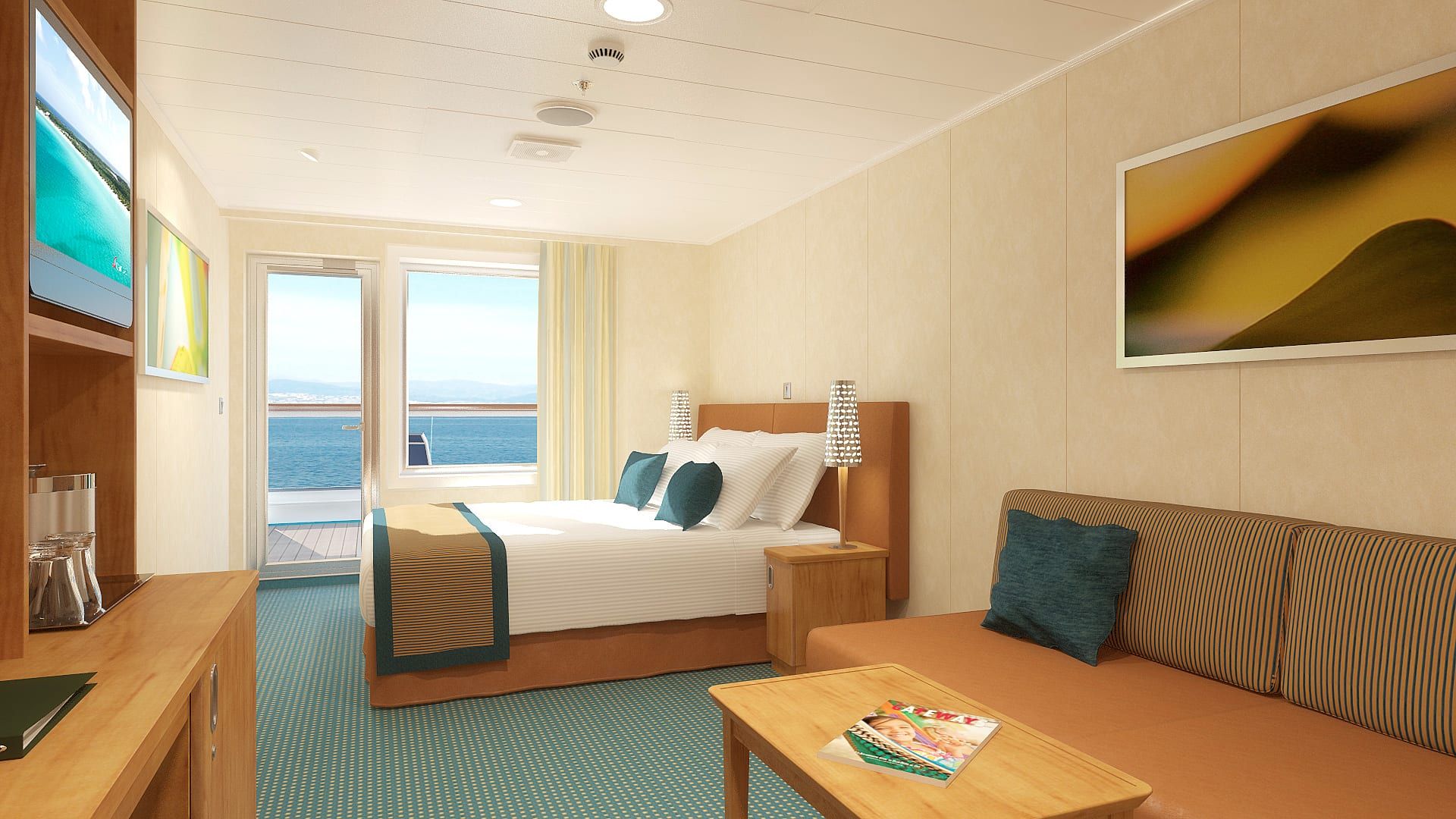 Carnival Breeze Aft-View Extended Balcony (8M) cabin, photo 1 of 2
