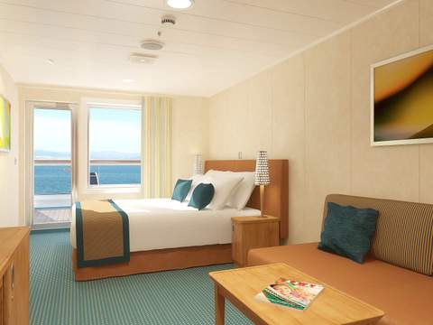 Carnival Breeze Aft-View Extended Balcony (8M) cabin, photo 1 of 2