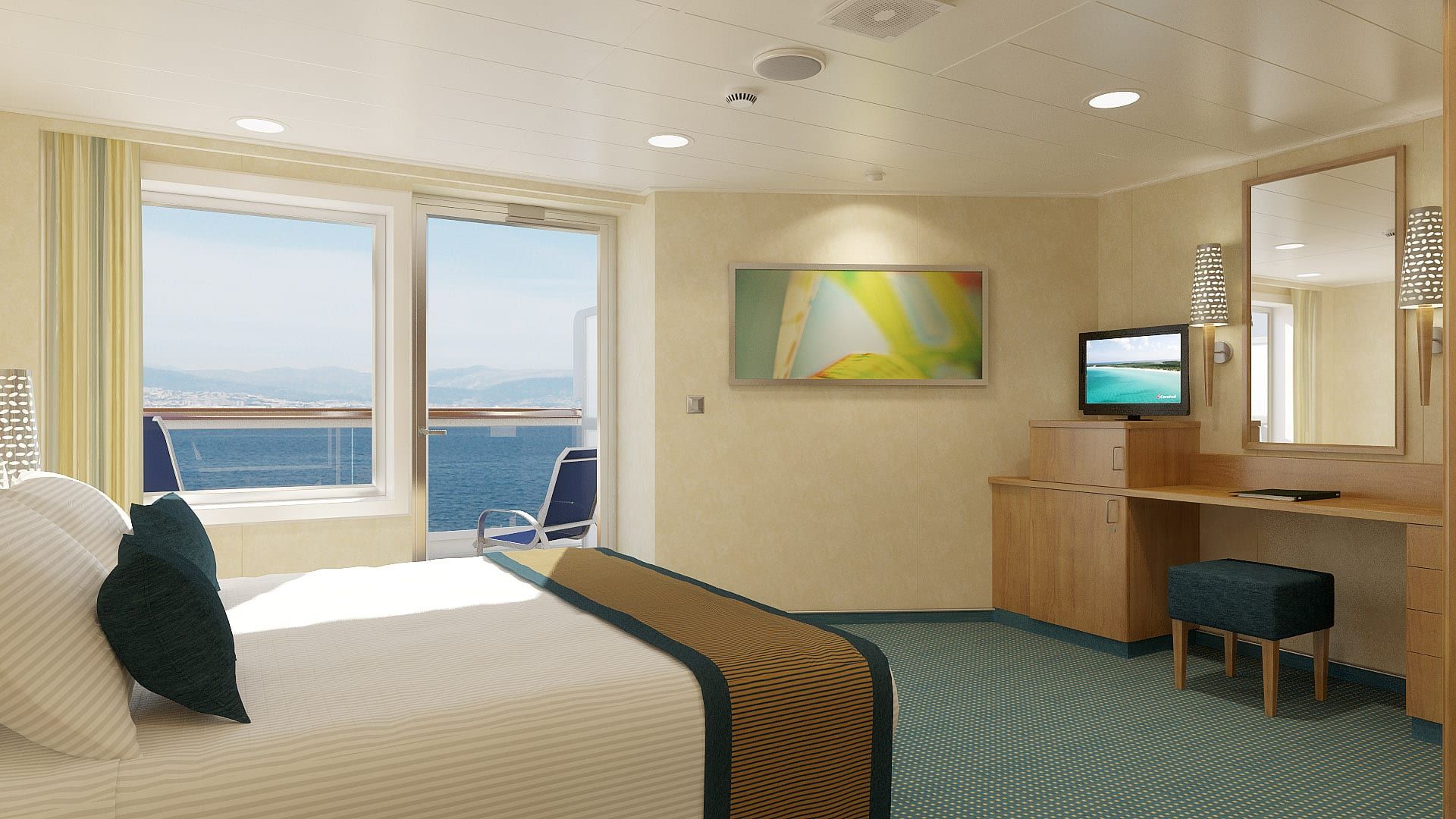 Carnival Breeze Balcony - Accessible (8A) cabin, photo 1 of 2