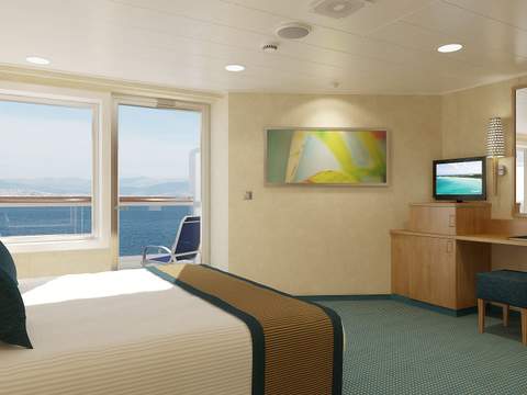 Carnival Breeze Balcony - Accessible (8A) cabin, photo 1 of 2 Carnival Breeze Balcony - Accessible (8A) cabin, photo 1 of 2