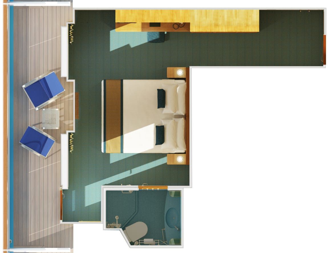 Carnival Breeze Balcony (8C) floor plan, photo 2 of 2