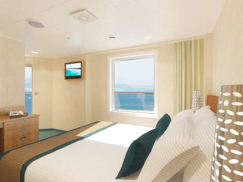 Carnival Breeze Premium Vista Balcony (9C) cabin, photo 3 of 4 Carnival Breeze Premium Vista Balcony (9C) cabin, photo 3 of 4