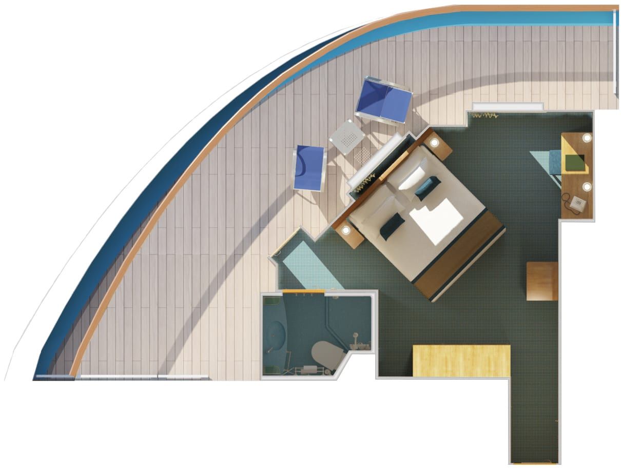 Carnival Breeze Premium Vista Balcony (9C) floor plan, photo 4 of 4