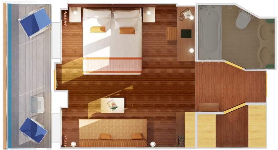 Carnival Breeze Ocean Suite (OS) floor plan Carnival Breeze Ocean Suite (OS) floor plan