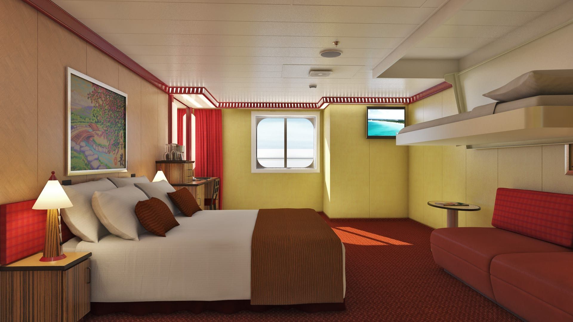 Carnival Dream Cloud 9 Spa Ocean View (Walkway View) - Accessible (6S) cabin