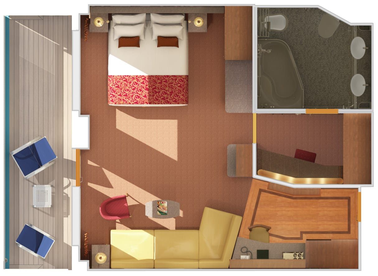 Carnival Dream Grand Suite (GS) floor plan