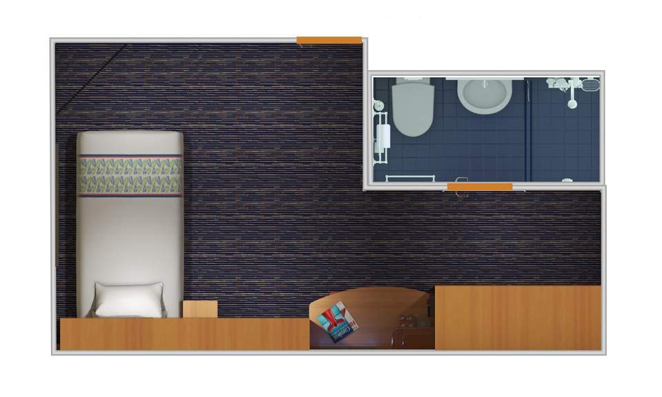 Carnival Elation Interior Upper/Lower (1A) floor plan, photo 1 of 2 Carnival Elation Interior Upper/Lower (1A) floor plan, photo 1 of 2