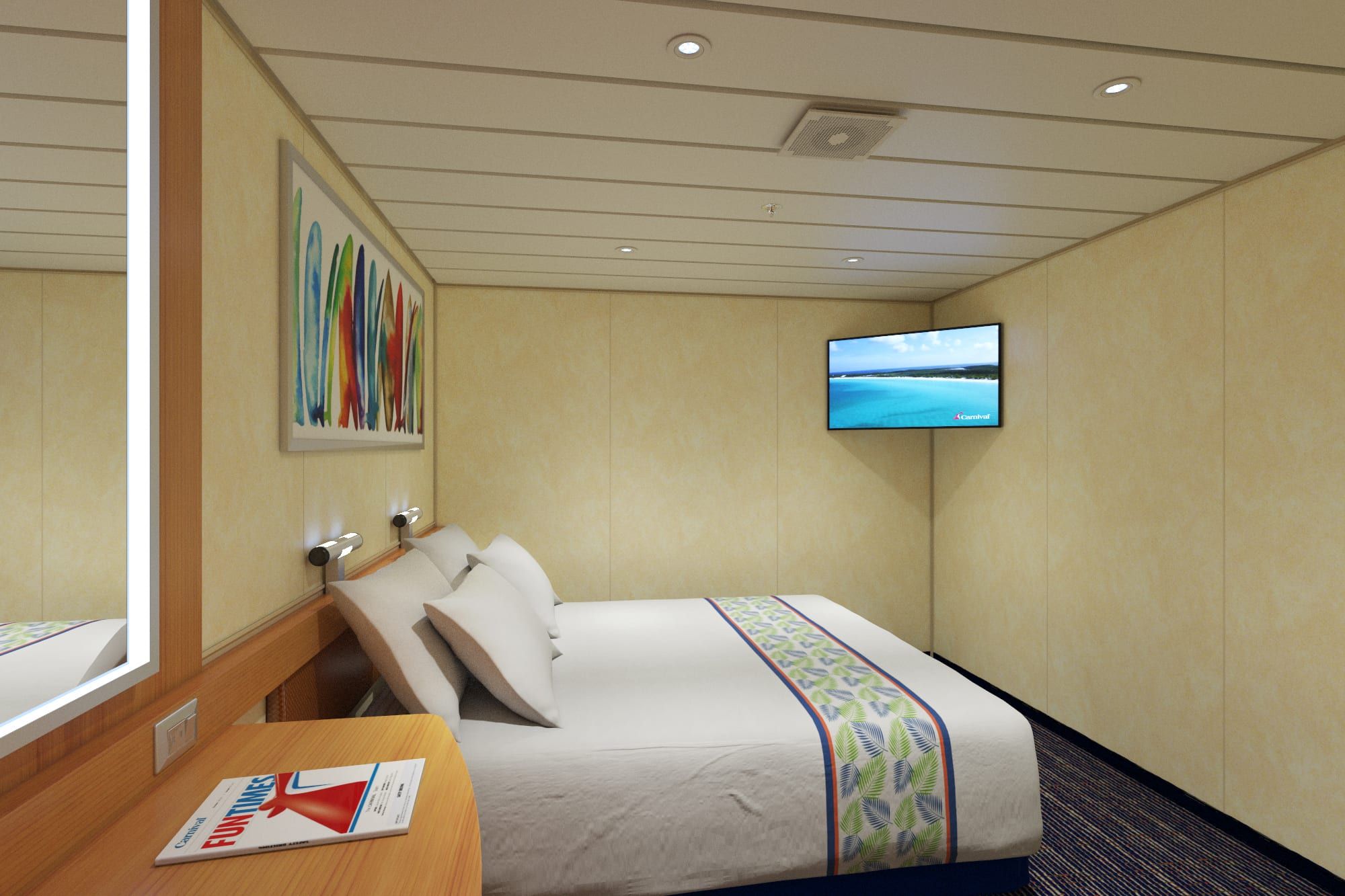 Carnival Elation Interior (4E) cabin
