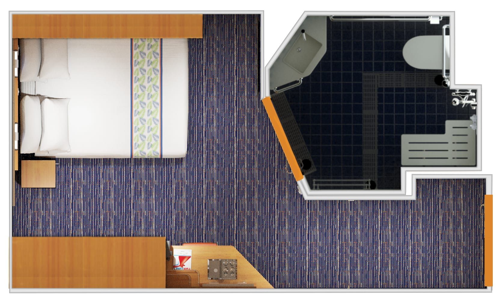 Carnival Elation Interior - Accessible (4B) floor plan