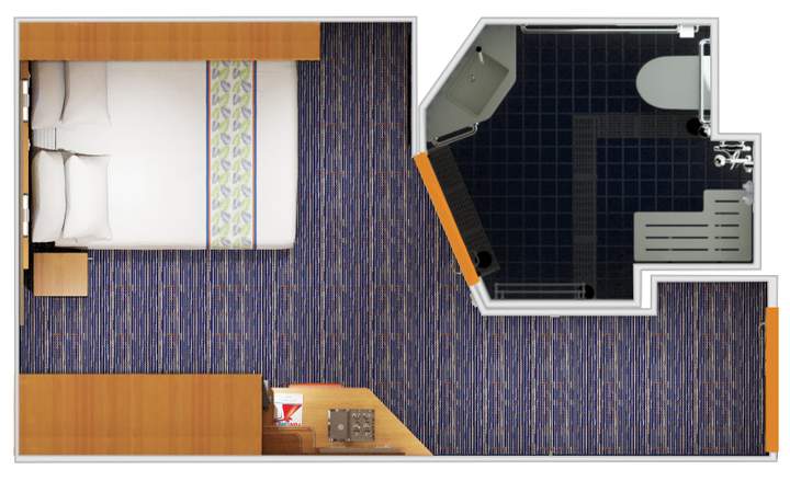 Carnival Elation Interior - Accessible (4B) floor plan Carnival Elation Interior - Accessible (4B) floor plan